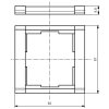 Rámeček jednonásobný šampaňská 3901F-A00110 33