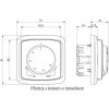 Termostat univerzální otočný ovládací jednotka kouřová šedá 3292A-A10101 S2