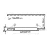 SN18 LED panel 18W čtverec 225x225mm (Varianta Teplá bílá)