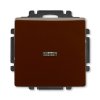 Spínač dvojpólový s průzorem hnědá 3557G-A02342 H1 Tlačítko