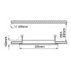 LN18 LED panel 18W kulatý 225mm (Varianta Teplá bílá)
