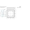 Rámeček jednonásobný s otvorem 55x55 onyx/kouřová černá 3901H-A05510 63