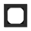 Rámeček jednonásobný s otvorem 55x55 onyx/kouřová černá 3901H-A05510 63