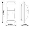 LED fasádní svítidlo MURUS-W bílé