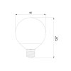 LED žárovka E27 LU12W 260° (Varianta Teplá bílá)