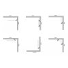 LED profil S, profil bez krytu 2m 095012 T-LED