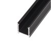 LED profil N12C - nástěnný černý (Varianta Profil bez krytu 1m)