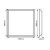 LED panel UGRB6060 UGR<19 40W 60x60cm (Varianta Teplá bílá)