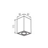 Přisazené svítidlo GORD XS DLP-50-W bílé