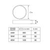 LED svítidlo RENDO 24W CCT kulaté bílé stropní