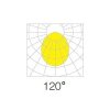 Lištové LED svítidlo TRITO LT120W 120° 54W bílé (Varianta Teplá bílá)