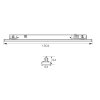 Lištové LED svítidlo TRITO LT150W 120° 61W bílé (Varianta Teplá bílá)