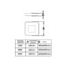 LED svítidlo ZULU 32W CCT hranaté bílé závěsné (Varianta LED svítidlo ZULU 32W CCT hranaté bílé závěsné)