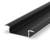 LED profil P14-1 černý vestavný (Varianta Profil bez krytu 1m)