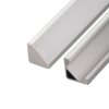 LED profil R6 stříbrný rohový 16*16 (Varianta Profil bez krytu 1m)