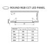 LED panel 24V 27W RGBCCT 24KW27 kulatý