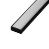 LED profil N14C - nástěnný černý (Varianta Profil bez krytu 1m)