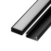 LED profil N14C - nástěnný černý (Varianta Profil bez krytu 1m)