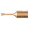děrovka s diamantovým zrnem 6mm (se závitem M14 pro úhlovou brusku)=oldD-61070