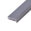LED profil 2SP-G šedý pro police (Varianta Profil s krytem 1m)