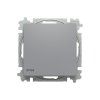Přepínač křížový, s krytem, řazení 7, IP44 (Barva šedá)