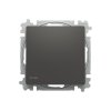 Přepínač křížový, s krytem, řazení 7, IP44 (Barva matná černá)
