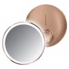 Kapesní kosmetické zrcátko Simplehuman Sensor Compact, LED světlo, 10x zvětšení, Rose Gold