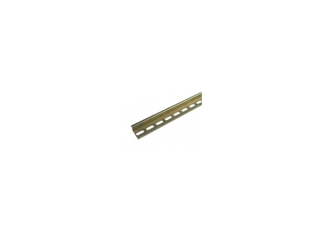 Lišta DIN35/2P/15 - 2m perforovaná, 2000 x 15 mm