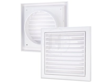 VENTS MV 100Vs Mriezka stvorcova plast.s nast.
