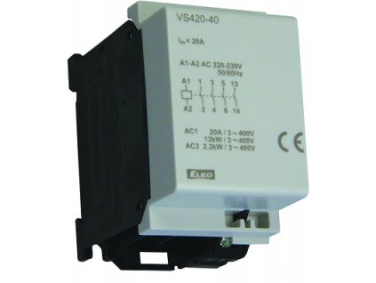 ELKO VS420-40 24V AC Inštalačný stýkač MINI, výstup 4x20A spínací