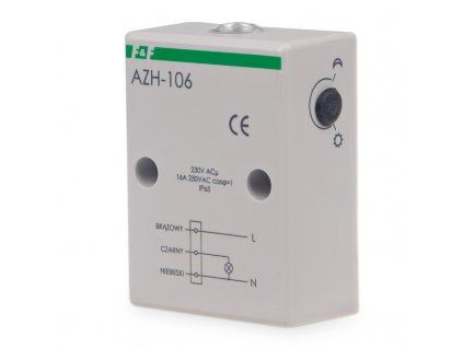 AZH-106 Súmrakový spínač so vstavaným čidlom, 230V AC, 16A, IP65