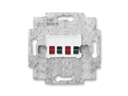 ABB 0248/04-101 Prístroj zásuvky reproduktorovej, stereo, alpská biela