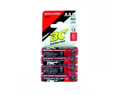 Bateria BCR03/4P EXTRA POWER AAA - zinkochloridova batéria TRIXLINE