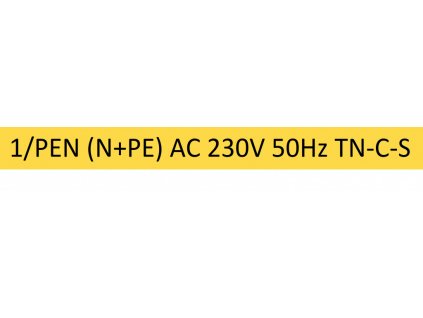 TEXO 1/PEN (N+PE) AC 230V 50Hz TN-C-S r.120x12mm