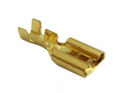 Dutinka plocha mosadz. 6,3x0,8mm CSH6