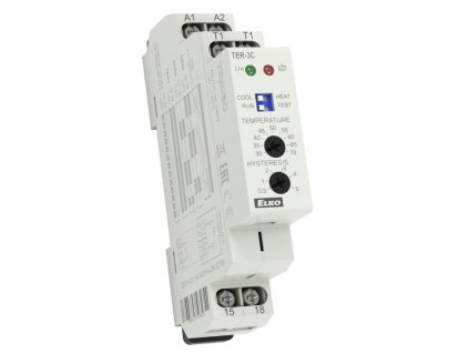 ELKO TER-3C Termostat +30.. +70°C, výstup 1x16A spínací