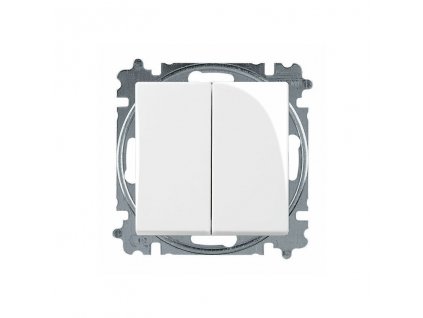 ABB 3521B-A0534594 Basic55 Prepínač sériový 5, s krytom; biela