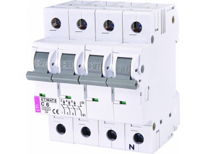 ETI 002146512 ETIMAT 6 C 3p+N 6kA 6A