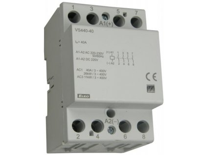 ELKO VS440-31 230V AC/DC Inštalačný stýkač, výstup 4x40A, 3x spínací, 1x rozpínací