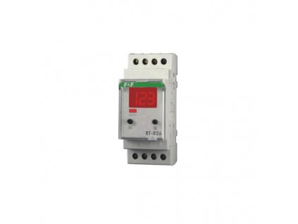 Termostat digitálny RT-826 2 mod. na DIN lištu, rozsah od -25 do 130°C, 1x zapínací kontakt 16A, 230V AC