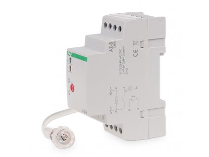 Spínač súmrakový AZ-B UNI 16A, 12÷264V AC/DC, 2mod.+ čidlo "10" IP65 (O10mm/1m)