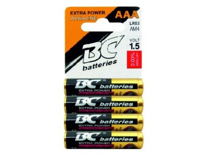 Bateria BCLR03/4P EXTRA POWER AAA - alkalicka batéria TRIXLINE