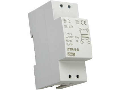 ELKO ZTR-8-8 Zvončekový transformátor, 8V AC 8VA