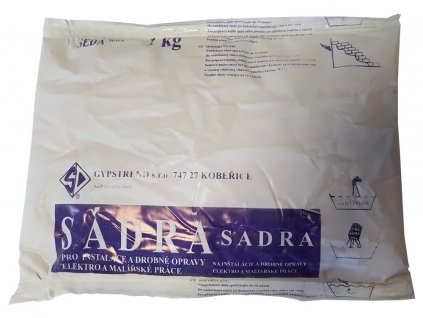 Sadra stukaterska 1kg/bal seda