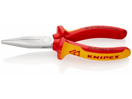 KNIPEX 3016160 Kliešte ploché 160mm Cr VDE Langback