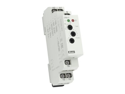 ELKO CRM-61/ mini UNI 24-240V AC a 24V DC Multifunkčné časové relé, 6 funkcí, čas 0,1s-10hod, výstup 1x8A prepínací