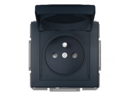 SCHNEIDER EPH2800671 ZÁSUVKA 1x2P+PE 16A CL IP44 ASFORA ANTRACIT