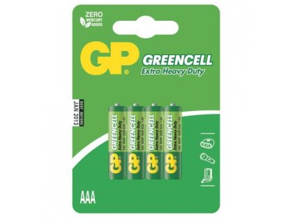 EMOS B1211 Zinko-chloridová batéria GP Greencell R03 (AAA) blister