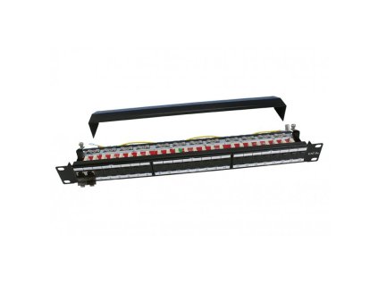OPTRONET ON GPLD F24BKZ Patch panel C6A STP 24p.Osadený