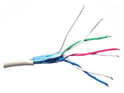 Kabel SYKFY 2x2x0,5 oznamovací kábel s Al tienením 100V